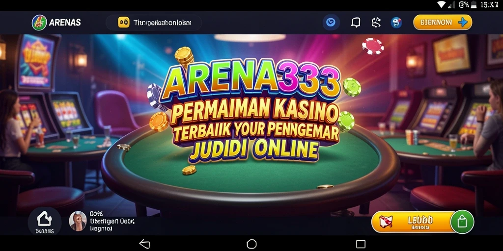 Screenshot gameplay Kasino ARENA333 dengan fitur menarik.