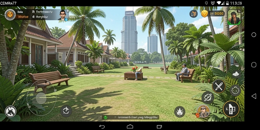 Tampilan gameplay CEMARA77 yang seru dan penuh warna.