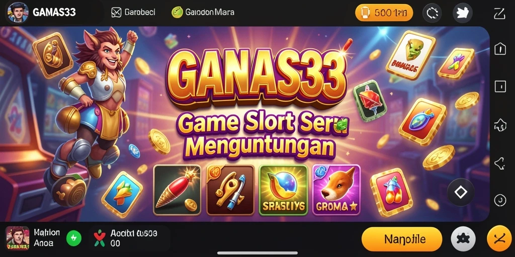 Screenshot utama menampilkan gameplay slot yang mendebarkan dan interaktif.