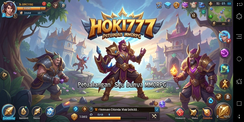 Tampilan gameplay HOKI777 yang menarik dengan aksi seru di dunia MMORPG.