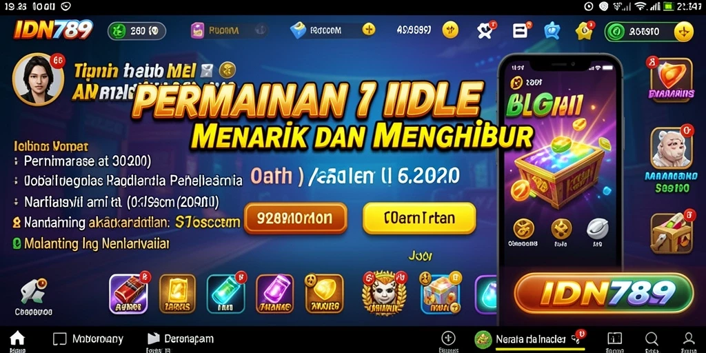 Tampilan gameplay Idle yang seru dan menarik dari IDN789.