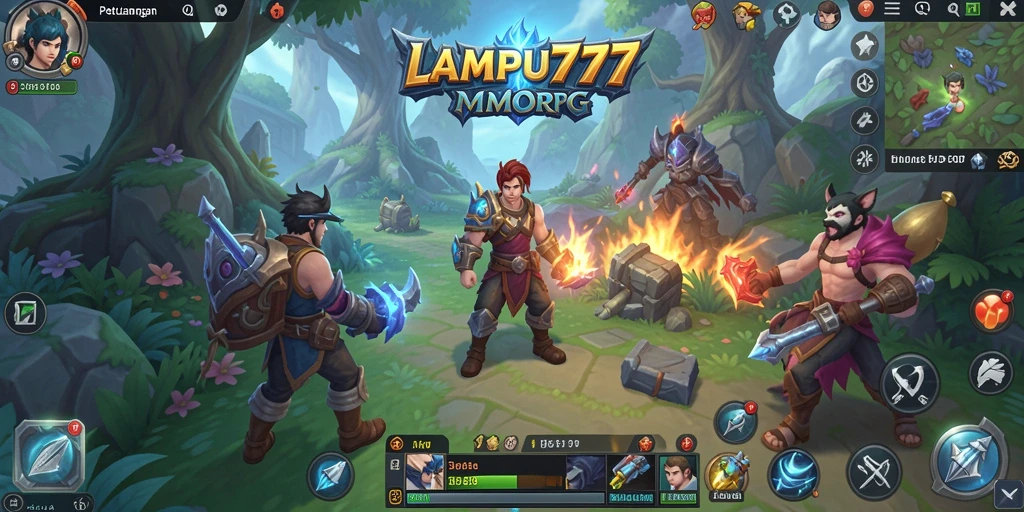 Screenshot utama LAMPU777 menampilkan aksi seru dalam dunia MMORPG.