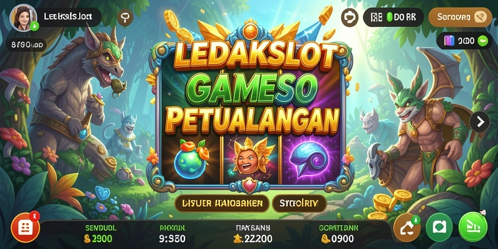 Tampilan gameplay seru dari LEDAKSLOT dengan slot yang beragam.