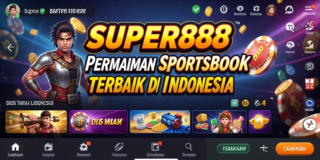 Tampilan gameplay Sportsbook SUPER88 yang menarik dan interaktif.
